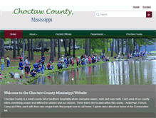 Tablet Screenshot of choctawcountyms.com